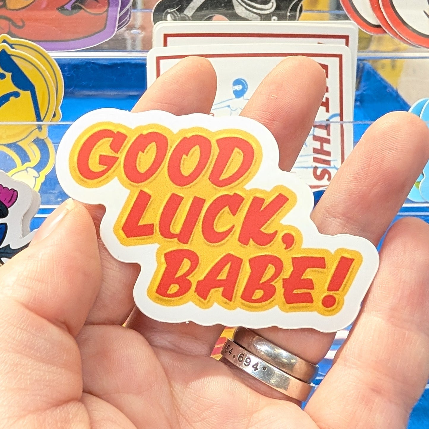 Good Luck, Babe! Sticker