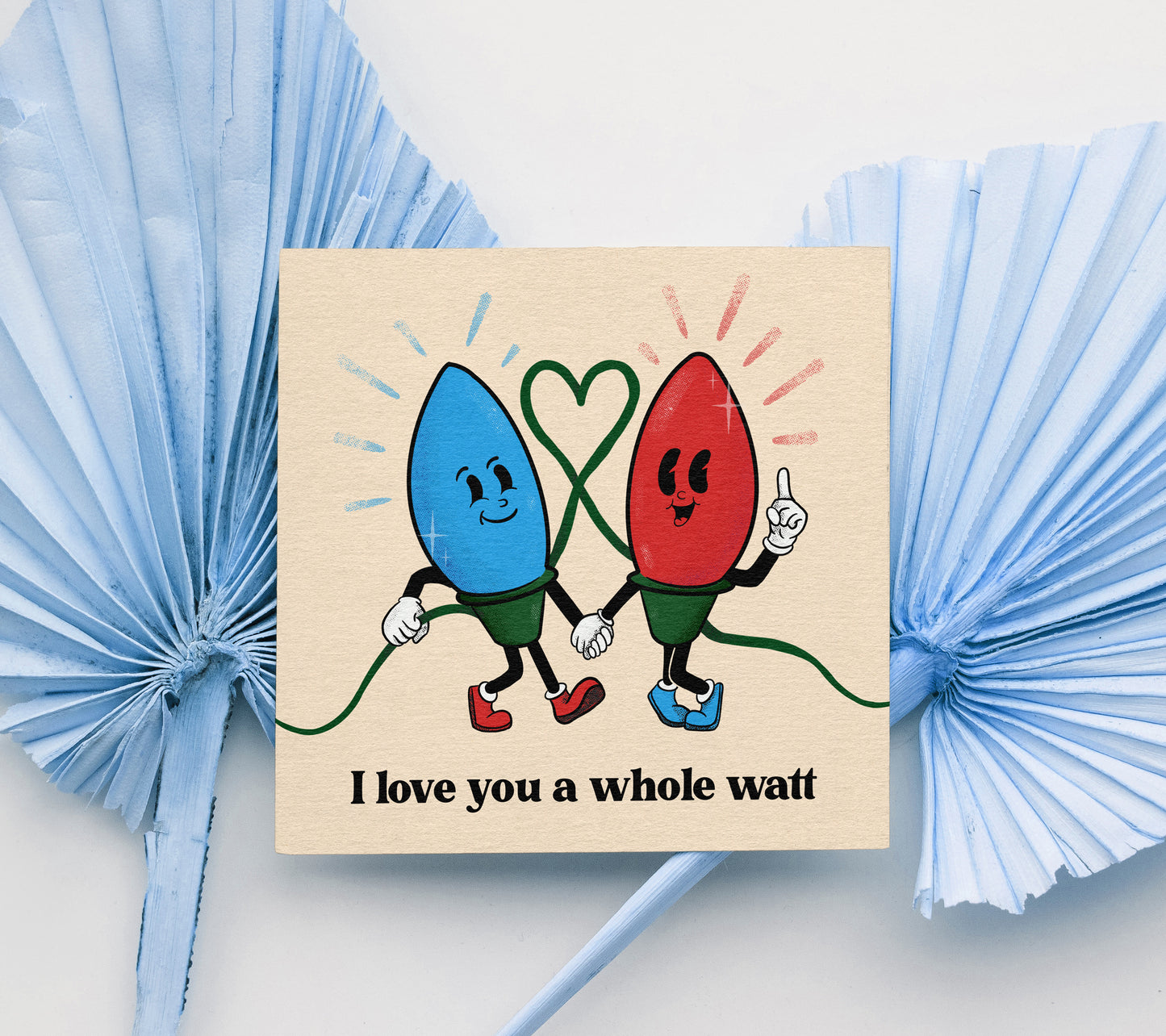 Cute Christmas Lights Greeting Card