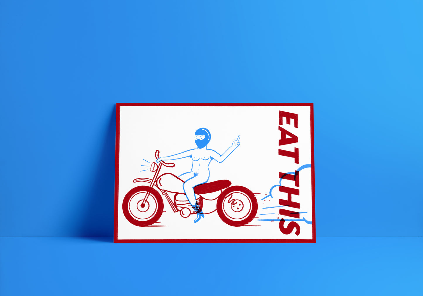 Eat This. Motorcycle Print