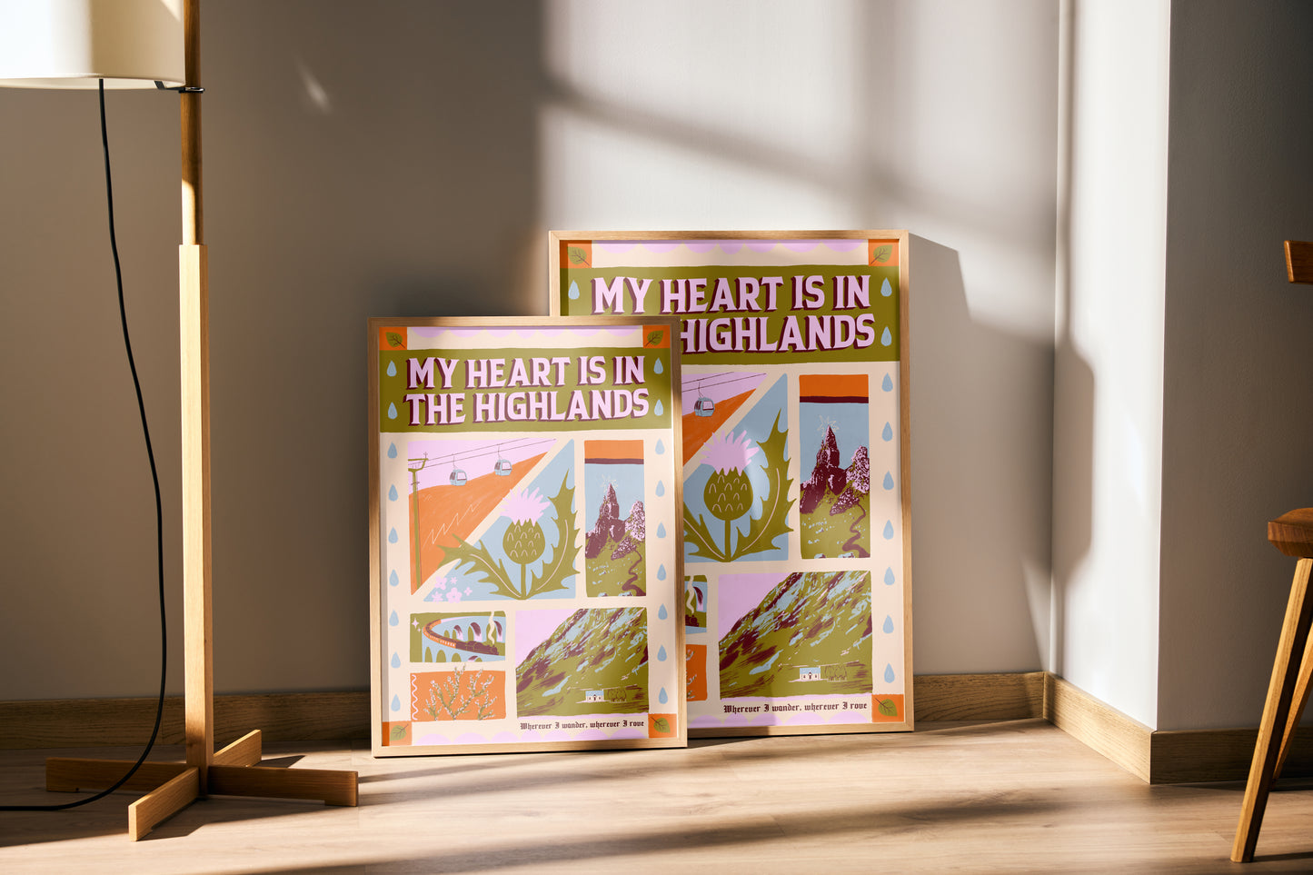 My Heart is in the Highlands A3 Print