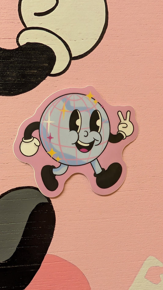 Priscilla Discoball Sticker
