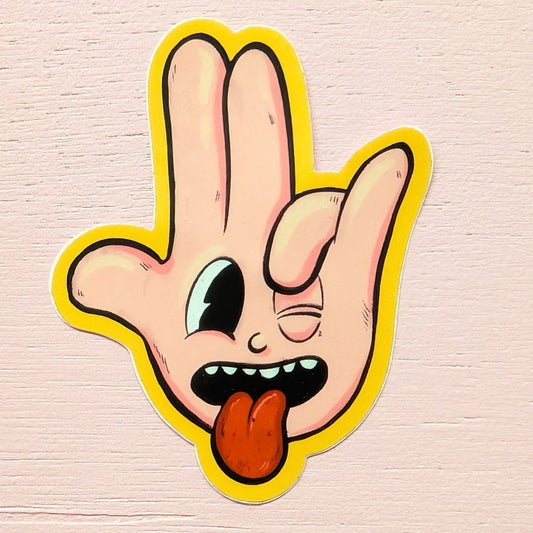 Rude Hand Sticker