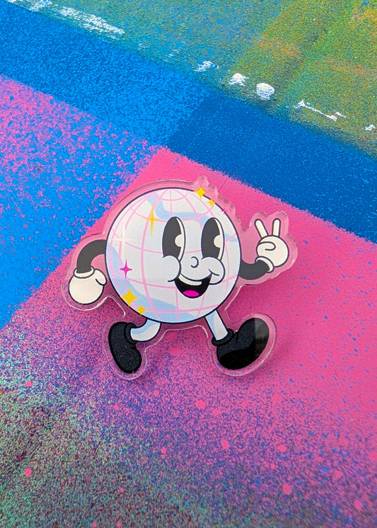 Priscilla Discoball Pin