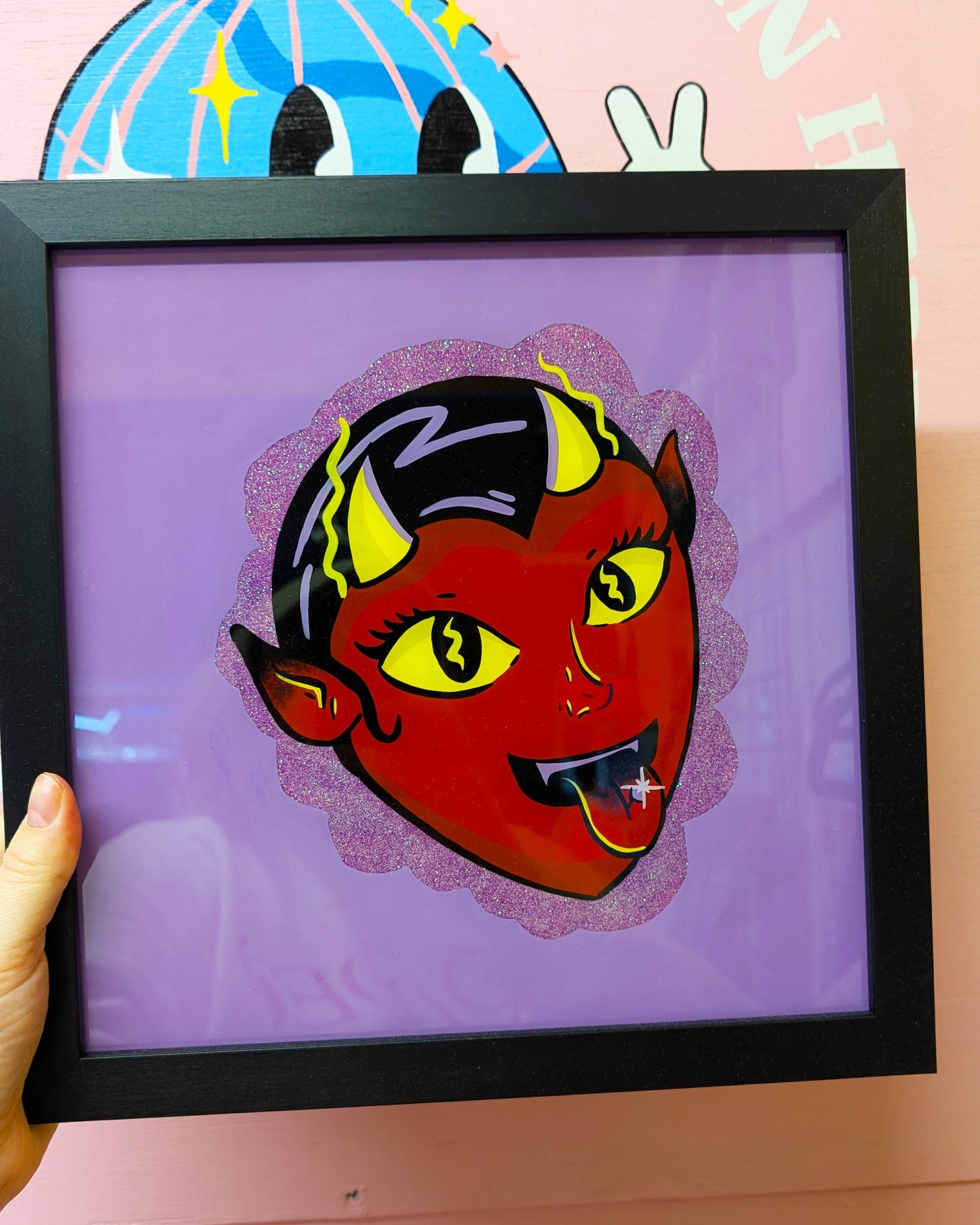 She Devil Reverse Glass Painting