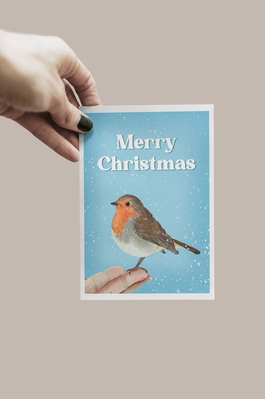 Robin Christmas Greeting Card
