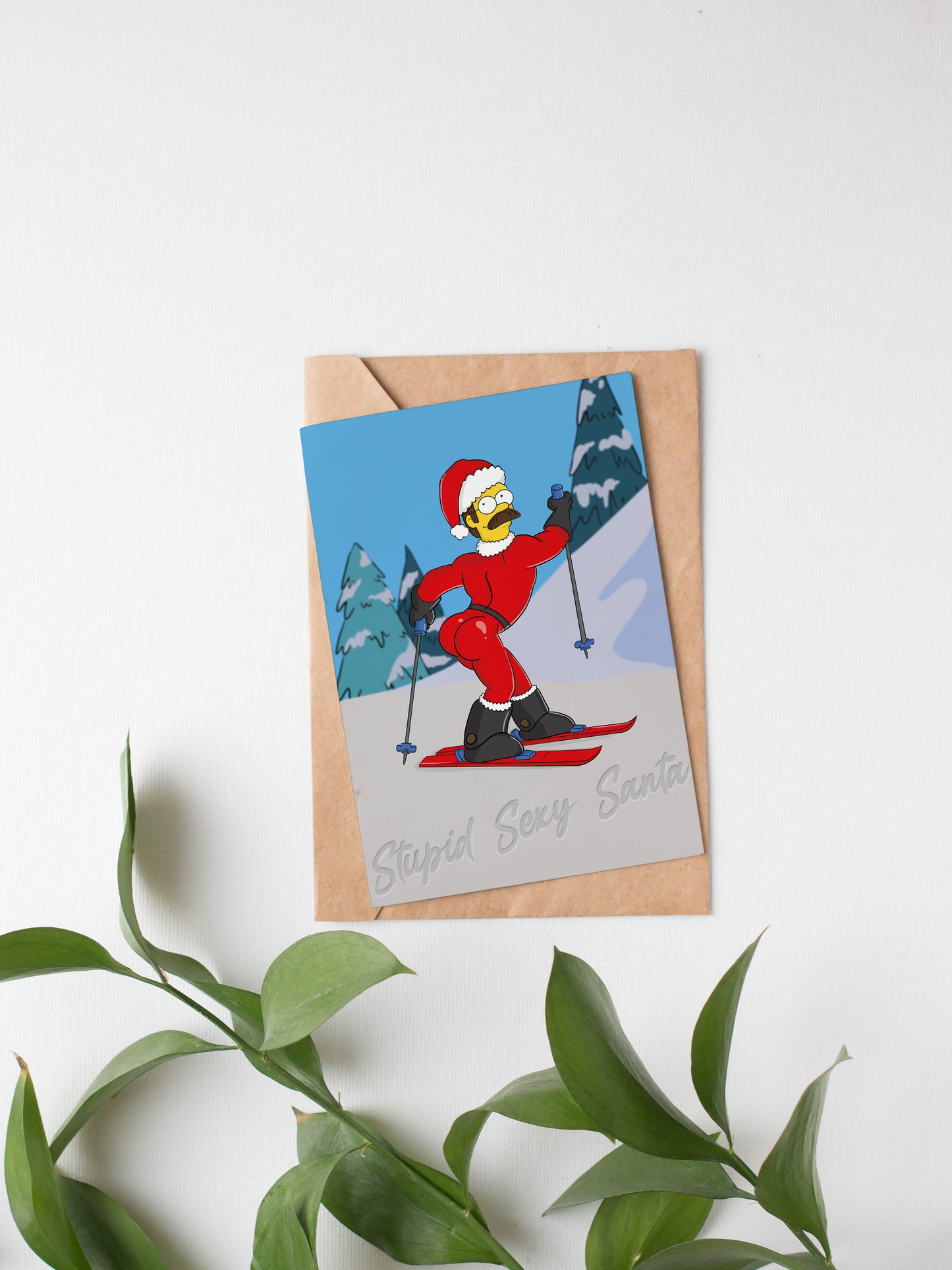 Stupid sexy Santa! Greeting Card