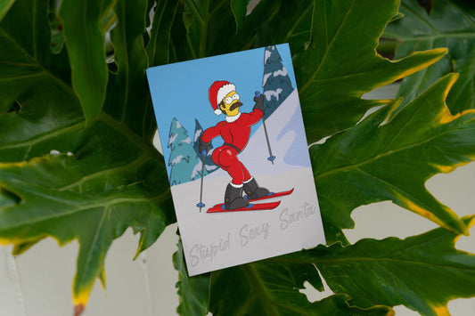 Stupid sexy Santa! Greeting Card