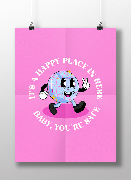 Priscilla Discoball Print