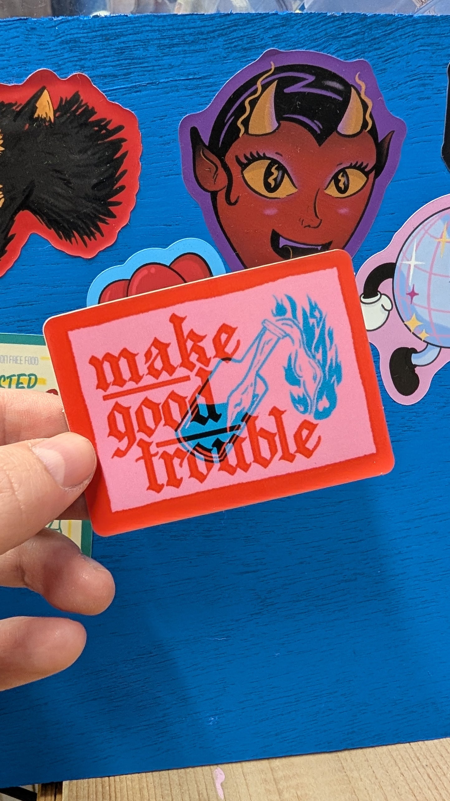 Trouble Sticker