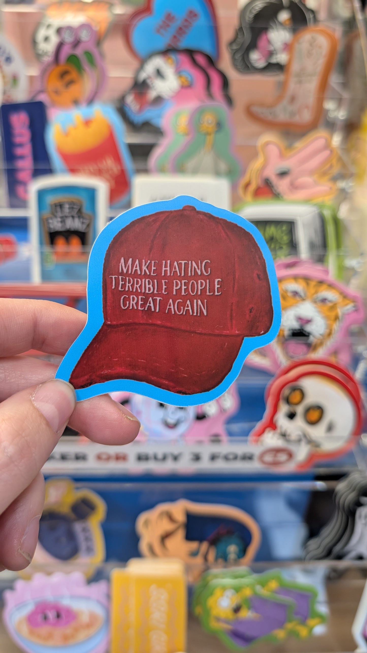 Hating Terrible People Sticker