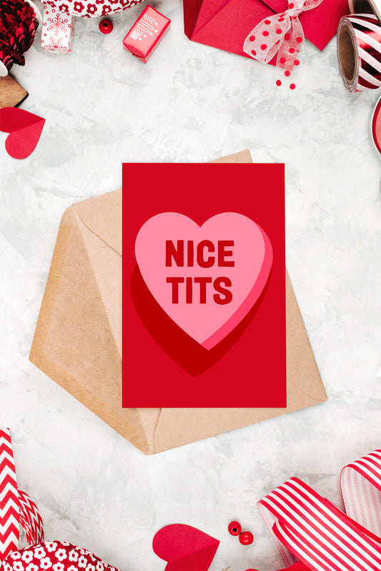 Nice T*ts Greeting Card